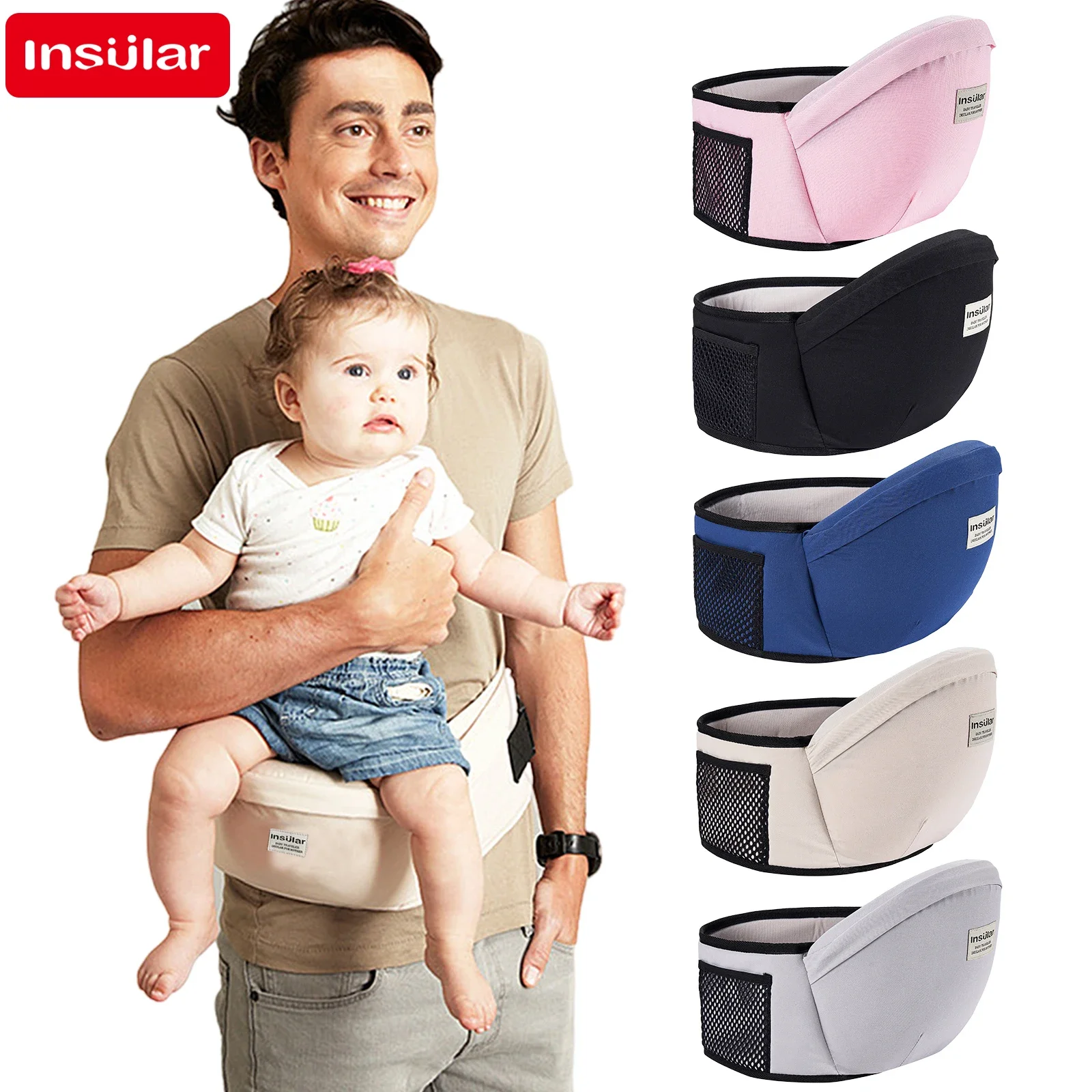 新生児用ウエストスツールヒップシートキャリア、厚手のスリング - Travel Accessories For 2 Year Old のレビューと価格