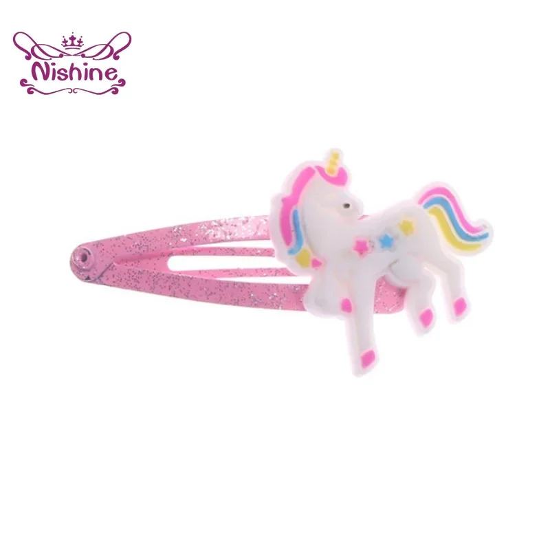 西根 10 ピース/ロットユニコーンヘアクリップ漫画動物ヘア - Travel Accessories For 10 Year Old Girl のレビューと価格