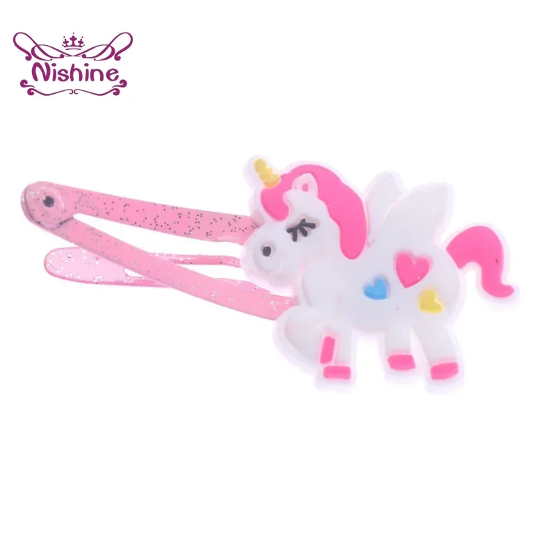 西根 10 ピース/ロットユニコーンヘアクリップ漫画動物ヘア - Travel Accessories For 10 Year Old Girl のレビューと価格