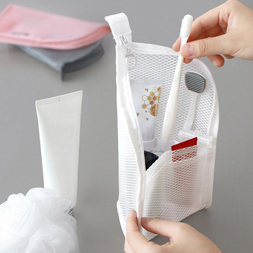 メッシュトラベルトイレタリーバッグポータブル歯ブラシ化粧品オ - Travel Z のレビューと価格