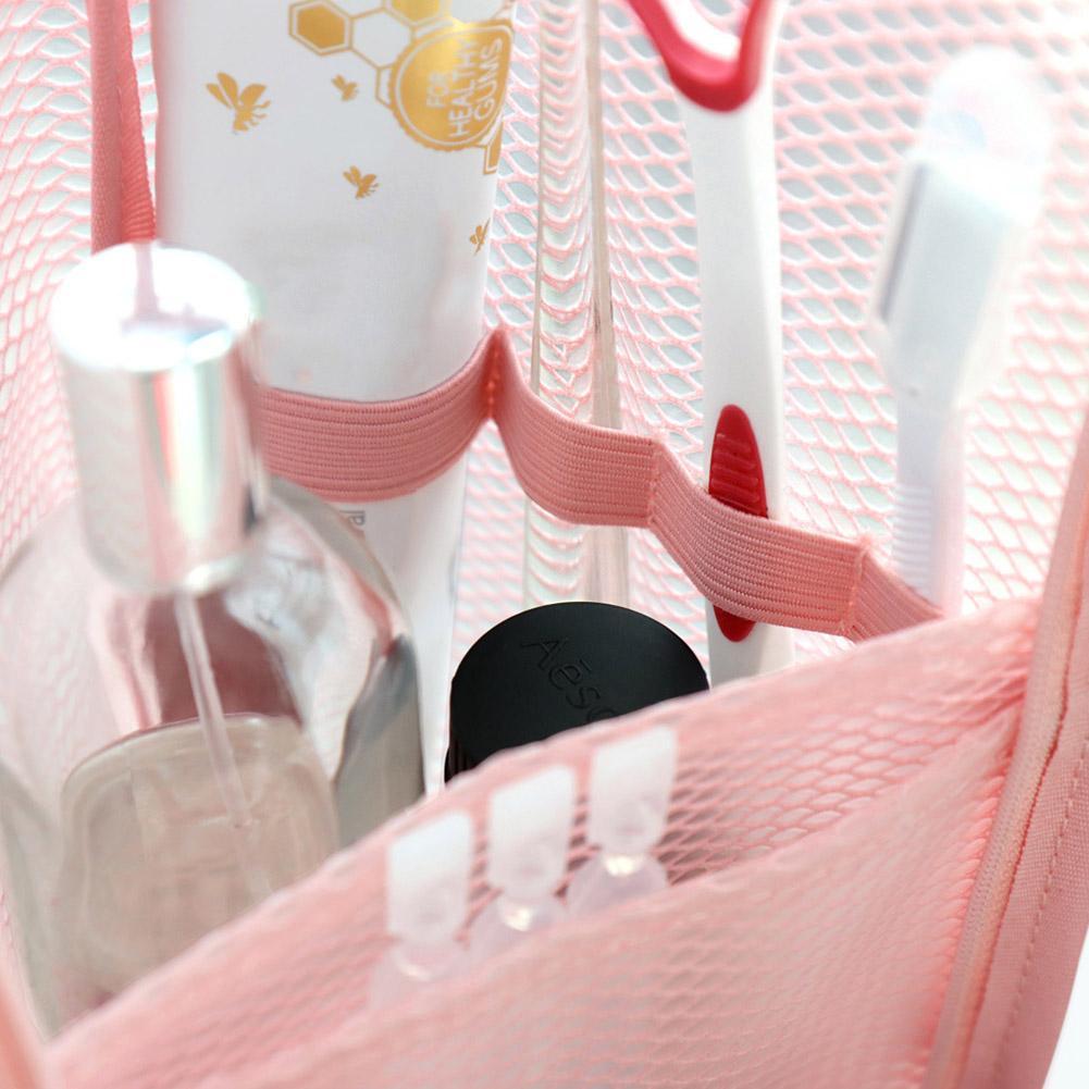 メッシュトラベルトイレタリーバッグポータブル歯ブラシ化粧品オ - Travel Z のレビューと価格